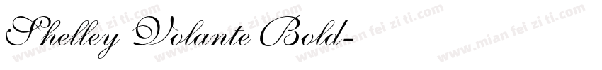 Shelley Volante Bold字体转换